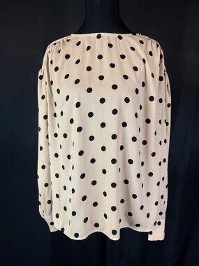 Cream Polka Dot Blouse